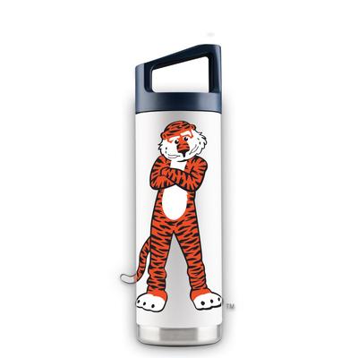 Auburn 16 oz White Oversized Mascot Bottle