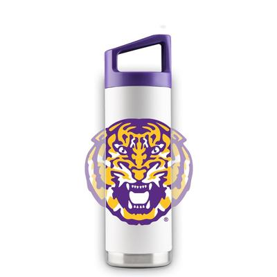 LSU 16 oz White Oversized Mascot Bottle