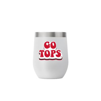 WKU 12 oz Gray Stemless 70s Bubble Font Tumbler