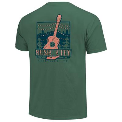 Nashville Men's Music City Guitar Short Sleeve Comfort Colors Tee
