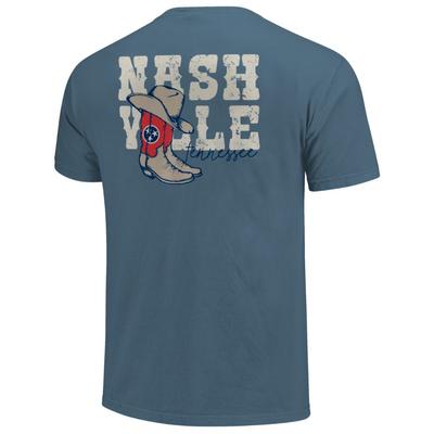 Nashville Men's Country Style Boots Short Sleeve Comfort Colors Tee