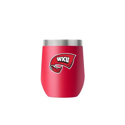 Western Kentucky 12 oz Red Stemless Tumbler