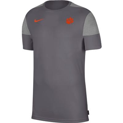 Clemson Nike Men's Coach UV Short Sleeve Top