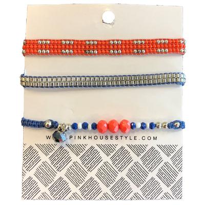 Florida Pink House 3 Bracelet Card