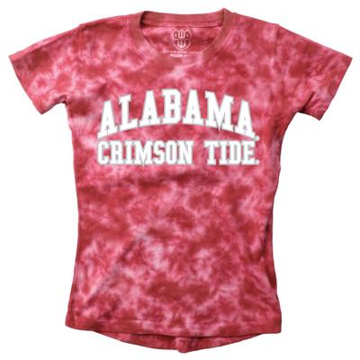 Alabama Youth Girls Tie Dye Short Sleeve Tee
