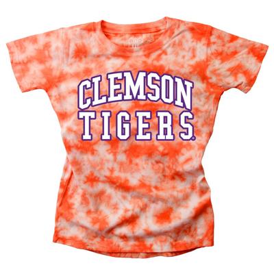 Clemson Youth Girls Tie Dye Short Sleeve Tee