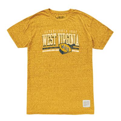 West Virginia Men's Retro Brand Mock Twist Tee