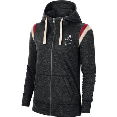 Alabama Nike Women's Full Zip Vintage Gym Hoodie