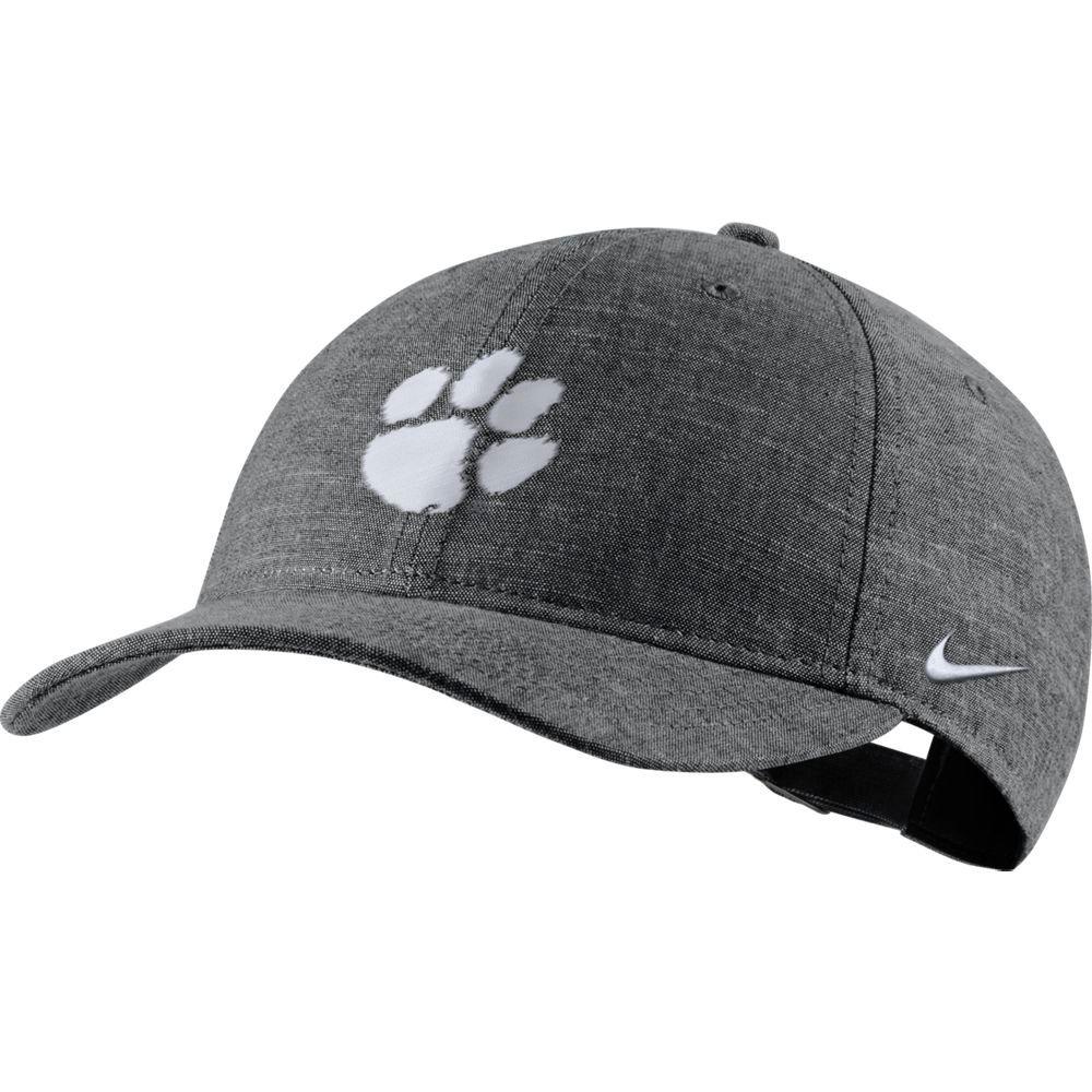 Clemson | Clemson Nike Men's L91 Black Chambray Adjustable Hat | Alumni ...