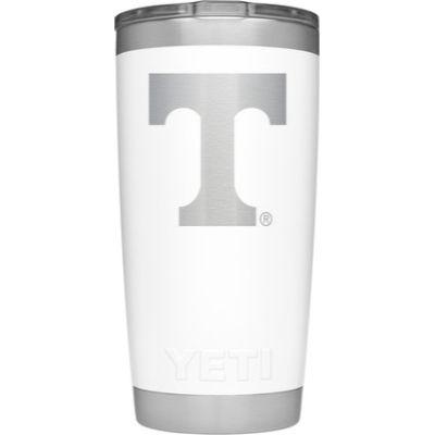 Tennessee Yeti 20oz White Powder Coated Rambler