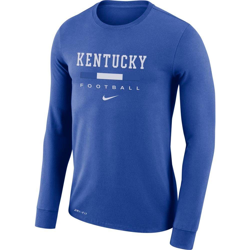 Cats | Kentucky Nike Men's Dri-fit Cotton Icon Word Long Sleeve Tee ...