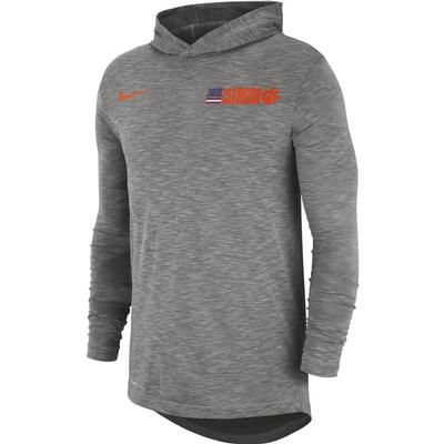 Clemson Nike Men's Dri-fit Cotton Slub Hoody Tee