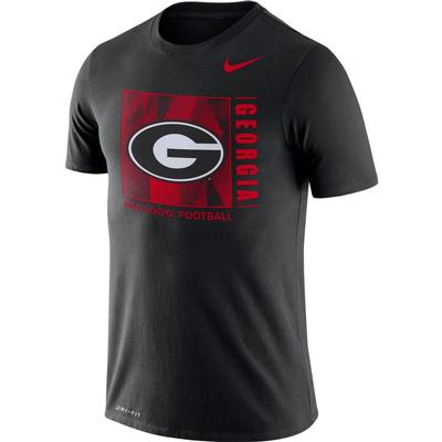 Georgia Nike Men's Dri-fit Cotton Team Issue Short Sleeve Tee