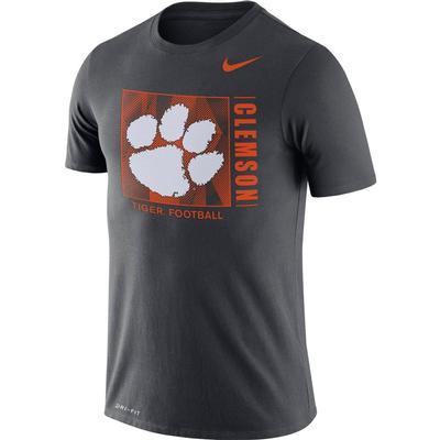 Clemson Nike Men's Dri-fit Cotton Team Issue Short Sleeve Tee