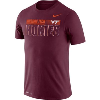 Virginia Tech Nike Men's Legend Team Issued Short Sleeve Tee