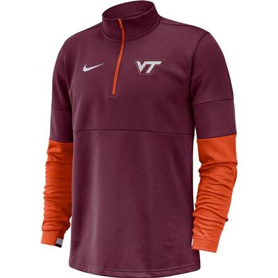 Virginia Tech Nike Men's Therma Half Zip Top