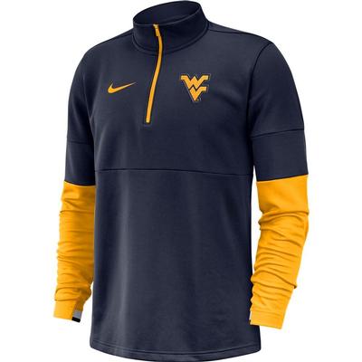 West Virginia Nike Men's Therma Half Zip Top