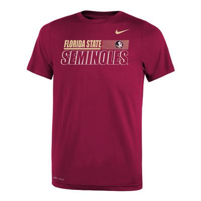 Florida State Nike Youth Legend Sideline Short Sleeve Tee