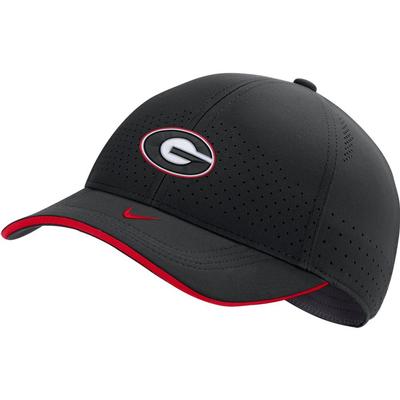 Georgia Nike Men's Sideline Aero L91 Adjustable Hat