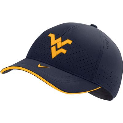 West Virginia Nike Men's Sideline Aero L91 Adjustable Hat