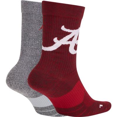 Alabama Nike Men's Home Away Crew Socks