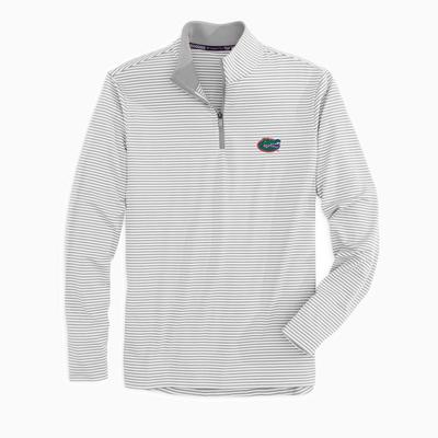 Florida Southern Tide Men's Tonal Stripe Performance 1/4 Zip Pullover