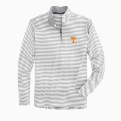Tennessee Southern Tide Men's Tonal Stripe Performance 1/4 Zip Pullover