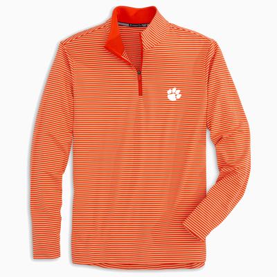 Clemson Southern Tide Men's Tonal Stripe Performance 1/4 Zip