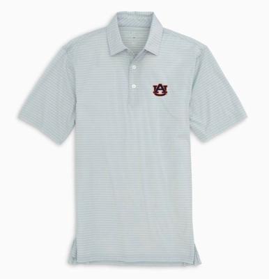 Auburn Southern Tide Men's Brrr Driver Stripe Polo