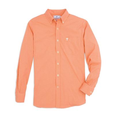 Tennessee Southern Tide Men's Intercoastal Gingham Sport Shirt