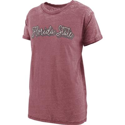 Florida State Women's Pressbox Go Girl Vintage Wash Short Sleeve Tee