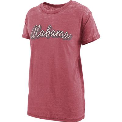 Alabama Women's Pressbox Go Girl Vintage Wash Short Sleeve Tee