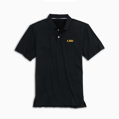 LSU Southern Tide Men's First Mate Tonal Stripe Polo