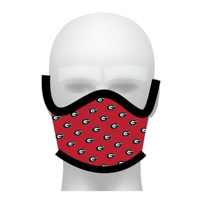 Georgia Bulldogs All Over Logo Face Mask
