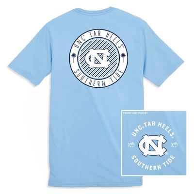 UNC Southern Tide Women's Collegiate Palmetto Circle Design Tee