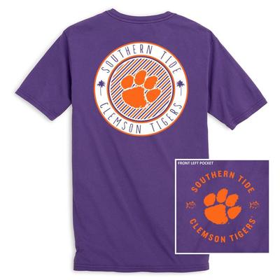 Clemson Southern Tide Women's Collegiate Palmetto Circle Design Tee