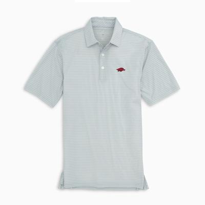 Arkansas Southern Tide Men's Brrr Driver Stripe Polo