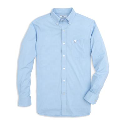 UNC Southern Tide Men's Intercoastal Gingham Sport Shirt