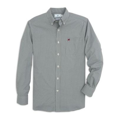 Georgia Southern Tide Men's Intercoastal Gingham Sport Shirt