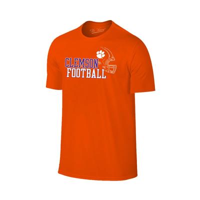 Clemson Men's Football with Side Helmet Tee