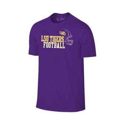 LSU Men's Football with Side Helmet Tee