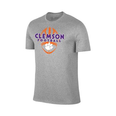 Clemson Men's Football Vertical Ball Tee