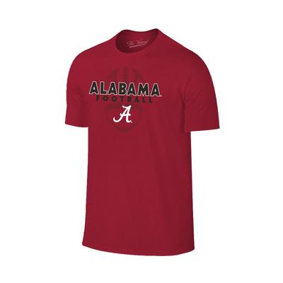 Alabama Men's Football Vertical Ball Tee
