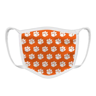 Clemson YOUTH Paw Logo Face Mask