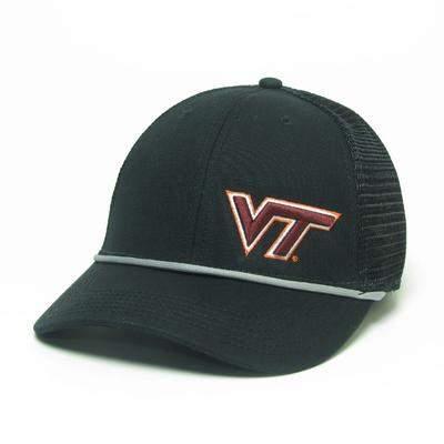Virginia Tech Legacy Men's Lo-pro Left Hit Rope Trucker Adjustable Hat