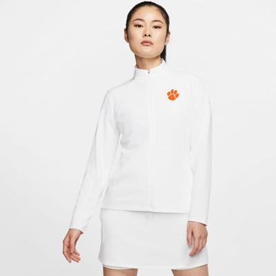 Clemson Nike Golf Women's Victory UV Full Zip Paw Logo Pullover
