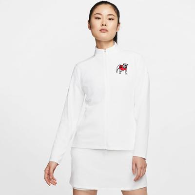 Georgia Nike Golf Vintage Women's Victory UV Full Zip Standing Bulldog Pullover