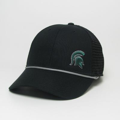 Michigan State Legacy Men's Lo-Pro Left Hit Rope Adjustable Trucker Hat