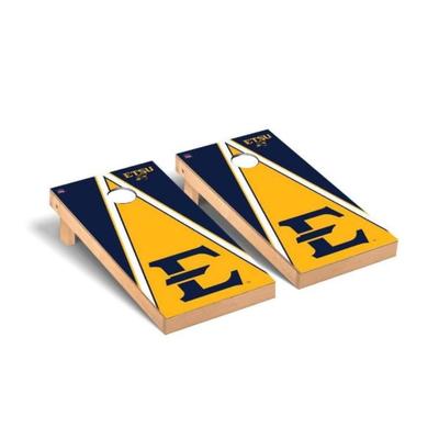 ETSU Block E Triangle Cornhole Set