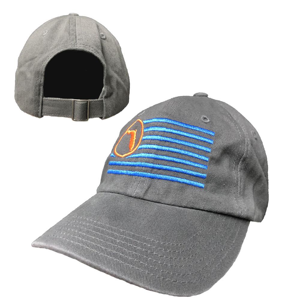 Florida Charcoal Adjustable Flag Hat